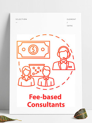 咨询红色设计素材免费下载指南——千图网平面设计助力财务顾问中心